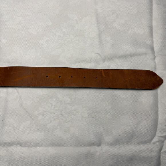 VTG‎ The Highwayman Brazilian Agate Buckle Steerhide Leather Belt XXL Western